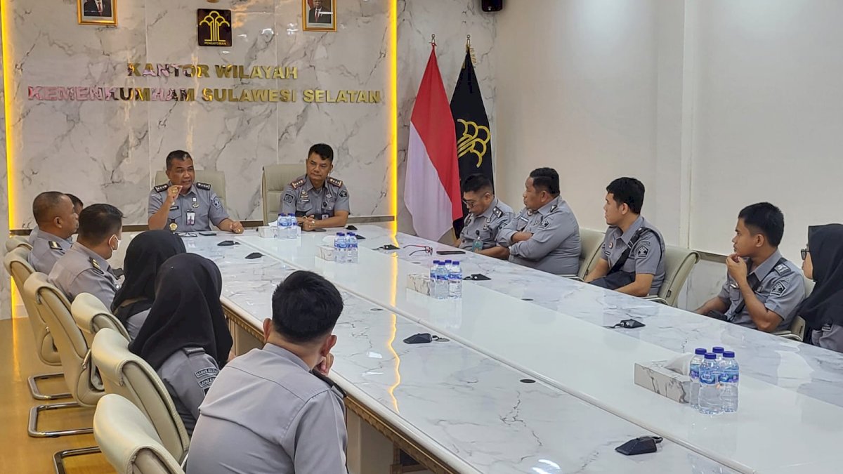 Terima Kunjungan Kalapas Kendari, Kabid Yantah Kanwil Sulsel: Kunci Meraih WBK adalah Pelayanan Prima