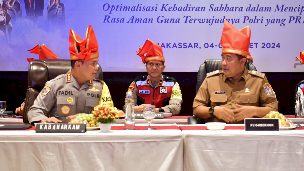 Mabes Polri Akui Keamanan dan Kedamaian Sulsel Jadi Barometer di Indonesia Timur