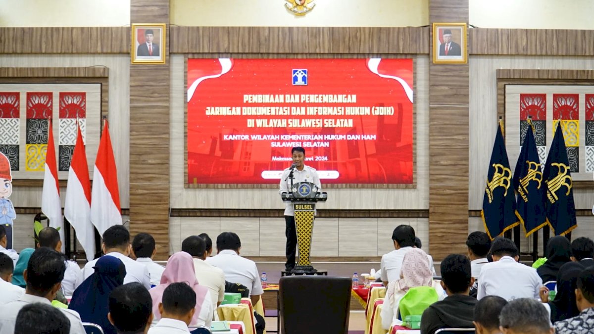 Kadivyankum HAM Kanwil Kemenkumham Harap Anggota JDIH Dapat Sebarluaskan Informasi Hukum di Sulsel
