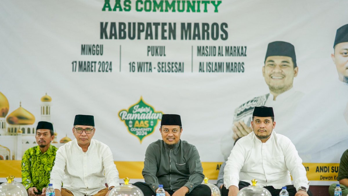 Andi Sudirman dan AAS Community Buka Puasa Bersama Masyarakat Maros
