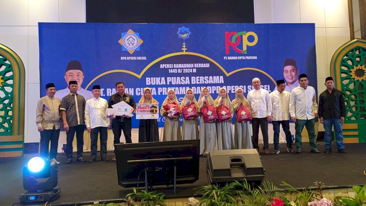 Apersi Sulsel Bersama PT Raihan Cipta Pratama Bagi-bagi Rumah dan Umrah
