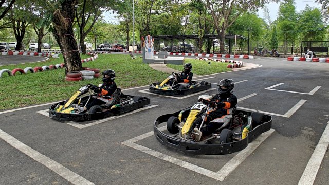 Asmo Sulsel dukung Piala Gubernur Sulsel Gokart Competition. Foto: Istimewa.