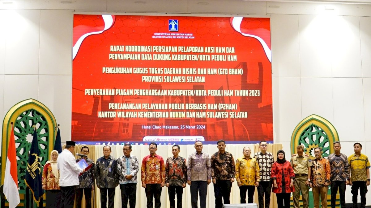 Gugus Tugas Daerah Bisnis dan HAM Provinsi Sulsel Dikukuhkan, Berikut Tugas dan Daftar Pengurusnya