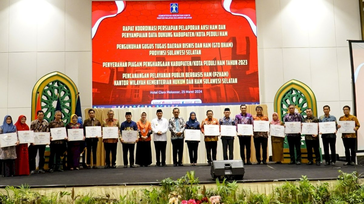 18 Daerah di Sulsel Raih Penghargaan Peduli HAM