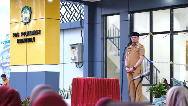 Bupati Gowa Adnan Purichta Ichsan resmikan Pos Pelayanan Publik di Biringbulu. Foto: Istimewa