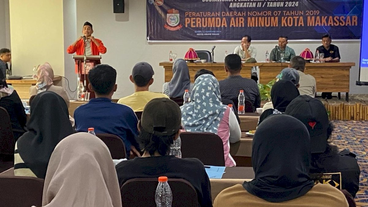 Ketua DPRD Makassar Rudianto Lallo Gelar Sosialisasi Perda PDAM
