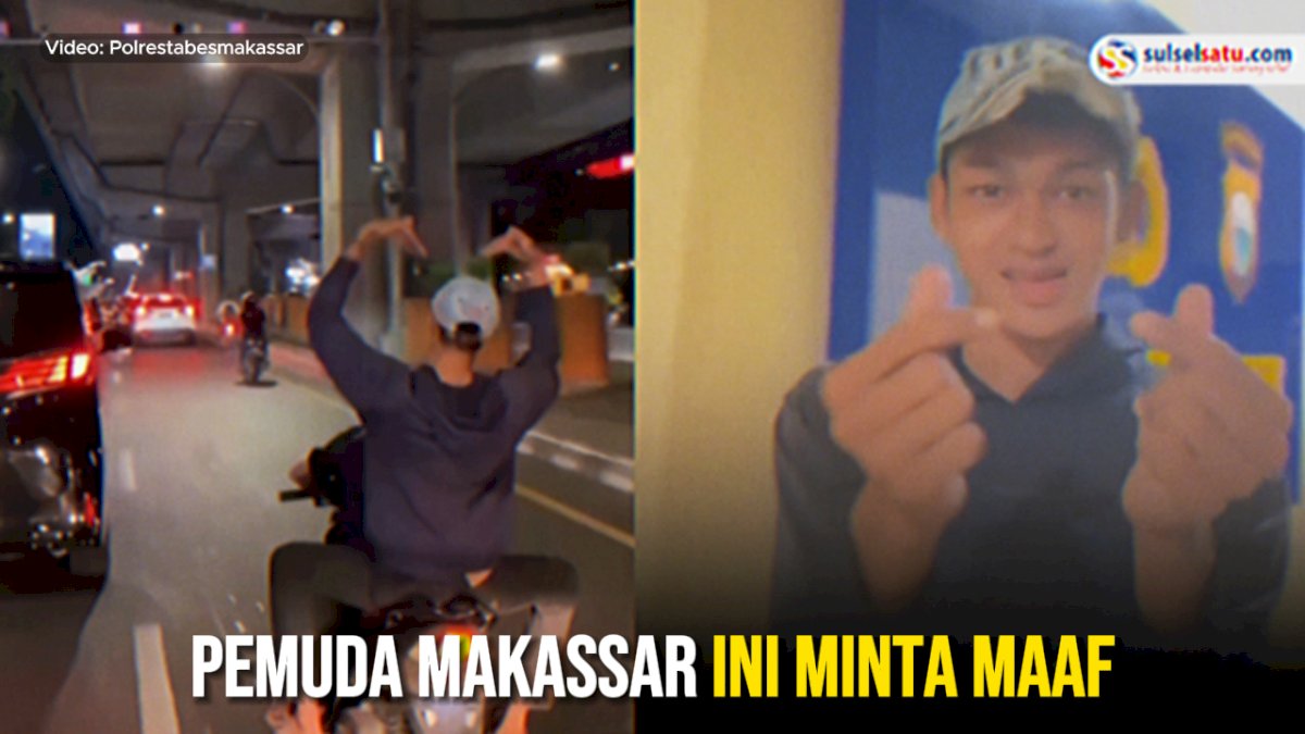 VIDEO: Viral Usai Foto Depan Kamera ETLE AP Pettarani, Pemuda Makassar Ini Minta Maaf