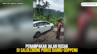 VIDEO: Penampakan Jalan Rusak di Salolebong Poros Barru-Soppeng