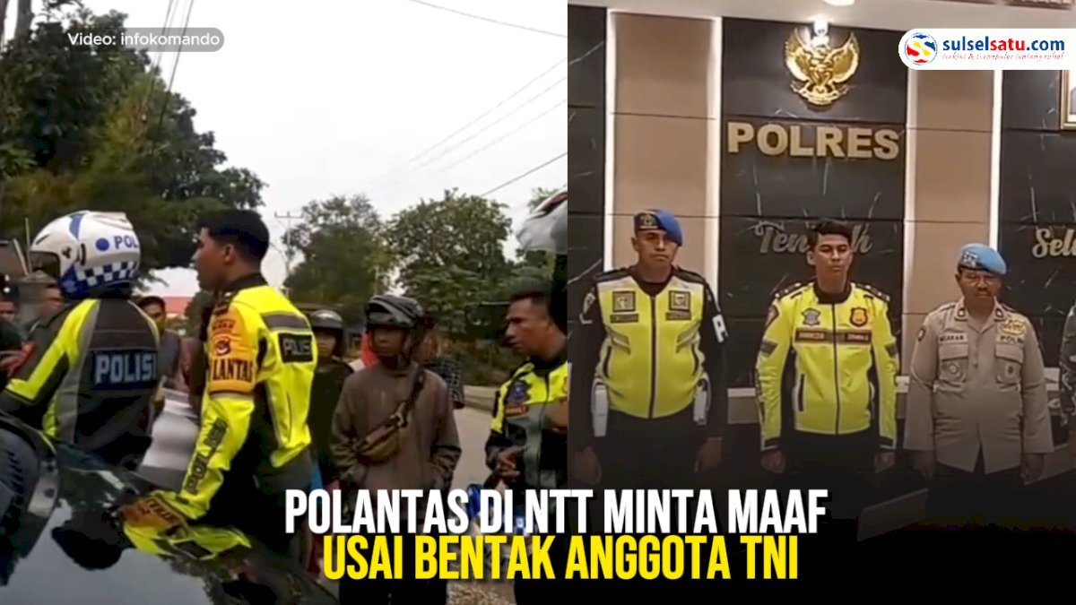 VIDEO: Viral, Polantas di NTT Minta Maaf Usai Bentak Anggota TNI