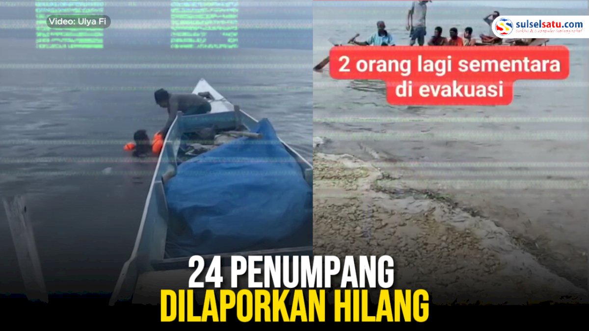 VIDEO: Kapal KM Dewi Jaya 2 Terbalik di Perairan Kepulauan Selayar, 24 Penumpang Dilaporkan Hilang
