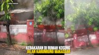 VIDEO: Kebakaran di Rumah Kosong Jalan Karunrung Makassar