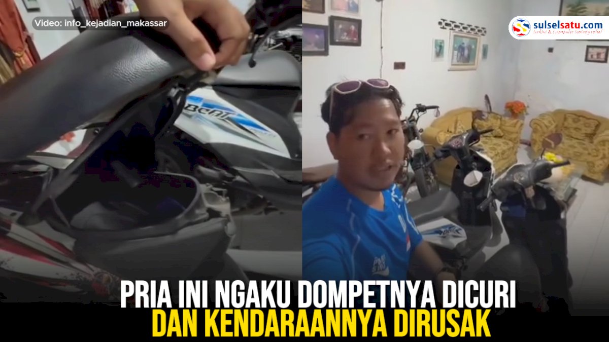 VIDEO: Pria Ini Ngaku Dompetnya Dicuri dan Kendaraannya Dirusak saat Parkir di Lego-lego Makassar