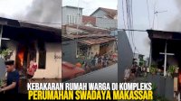 VIDEO: Kebakaran Rumah Warga di Kompleks Perumahan Swadaya Makassar