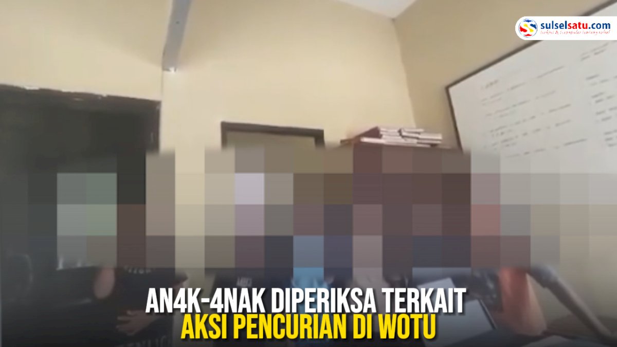 VIDEO: Anak-anak Diperiksa Terkait Aksi Pencurian di Wotu, Pelaku Masih Dibawah Umur