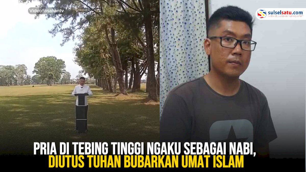 VIDEO: Pria di Tebing Tinggi Ngaku Sebagai Nabi, Diutus Tuhan Bubarkan Umat Islam