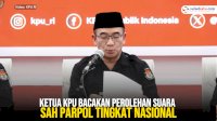 VIDEO: Ketua KPU Bacakan Perolehan Suara Sah Parpol tingkat Nasional