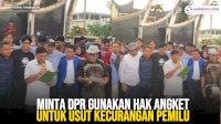 VIDEO: Dosen dan Mahasiswa Demo Minta DPR Gunakan Hak Angket untuk Usut Kecurangan Pemilu
