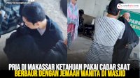 VIDEO: Pria di Makassar Ketahuan Pakai Cadar saat Berbaur dengan Jemaah Wanita di Masjid
