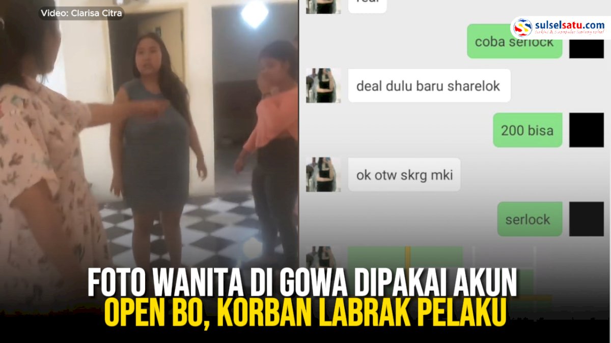 VIDEO: Foto Wanita di Gowa Dipakai akun Open BO, Korban Labrak Pelaku
