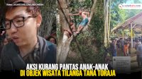 VIDEO: Aksi Kurang Pantas Anak-Anak di Objek Wisata Tilanga Tana Toraja