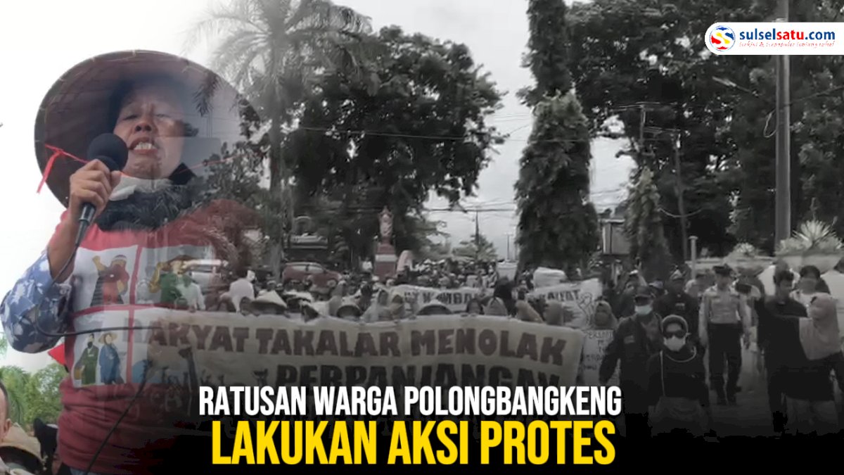 VIDEO: Tolak Perpanjangan HGU PTPN XIV, Ratusan Warga Polongbangkeng Lakukan Aksi Protes
