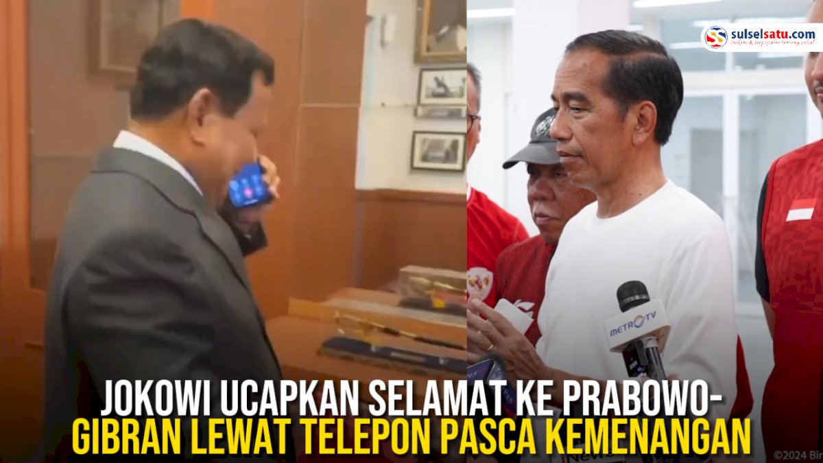 VIDEO: Presiden Jokowi Ucapkan Selamat ke Prabowo-Gibran Lewat Telepon Pasca Kemenangan