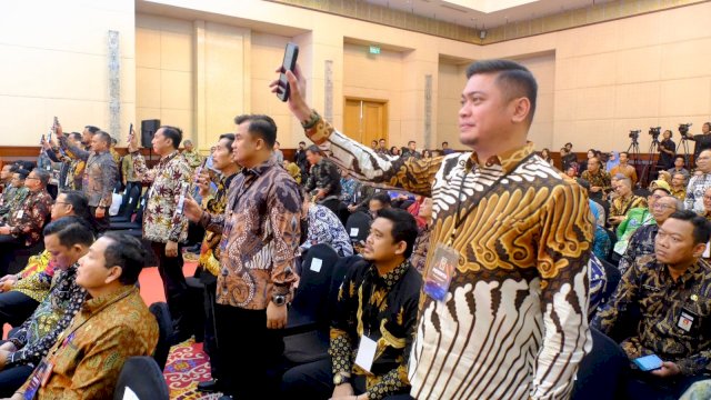 Bupati Gowa Adnan Purichta Ichsan yang hadir dalam peresmian MPP secara nasional di Jakarta. Foto: Istimewa 