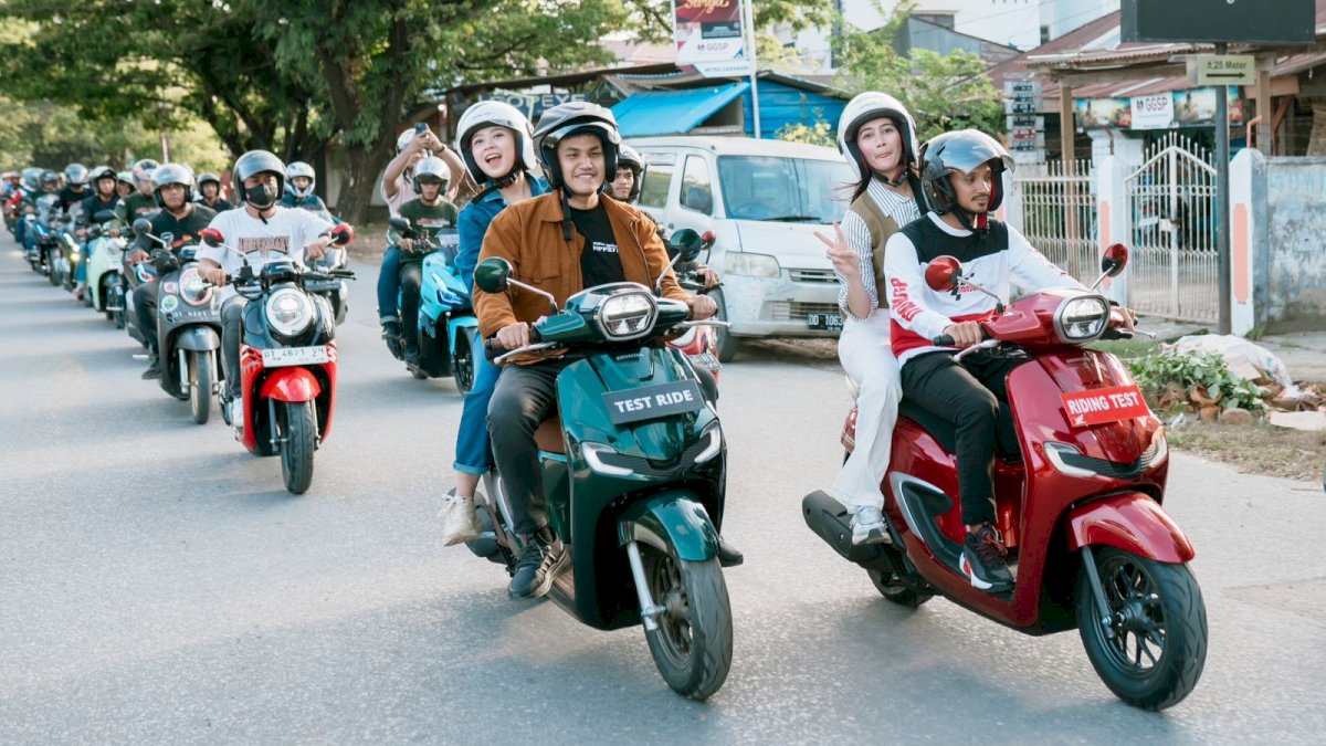 Asmo Sulsel Dekatkan New Honda Stylo 160 kepada Masyarakat Kendari Lewat Riding Test