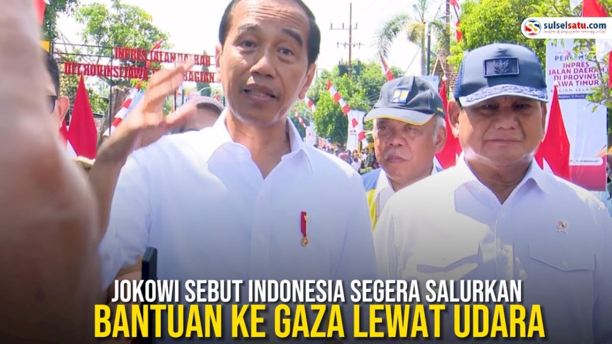 VIDEO: Jokowi Sebut Indonesia Segera Salurkan Bantuan ke Gaza Lewat Udara