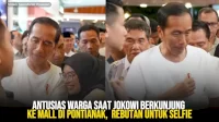 VIDEO: Antusias Warga Saat Jokowi Berkunjung ke Mall di Pontianak, Rebutan untuk Selfie