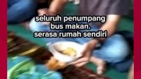 VIDEO: Sopir Bus Borlindo Bawa Penumpang Makan di Rumah Mertua Saat Semua Warung Tutup di Hari Lebaran