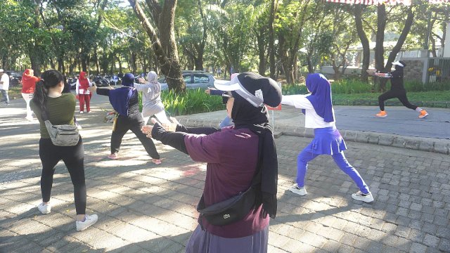 Senam sehat dalam program Baruga Sehat. Foto: Istimewa