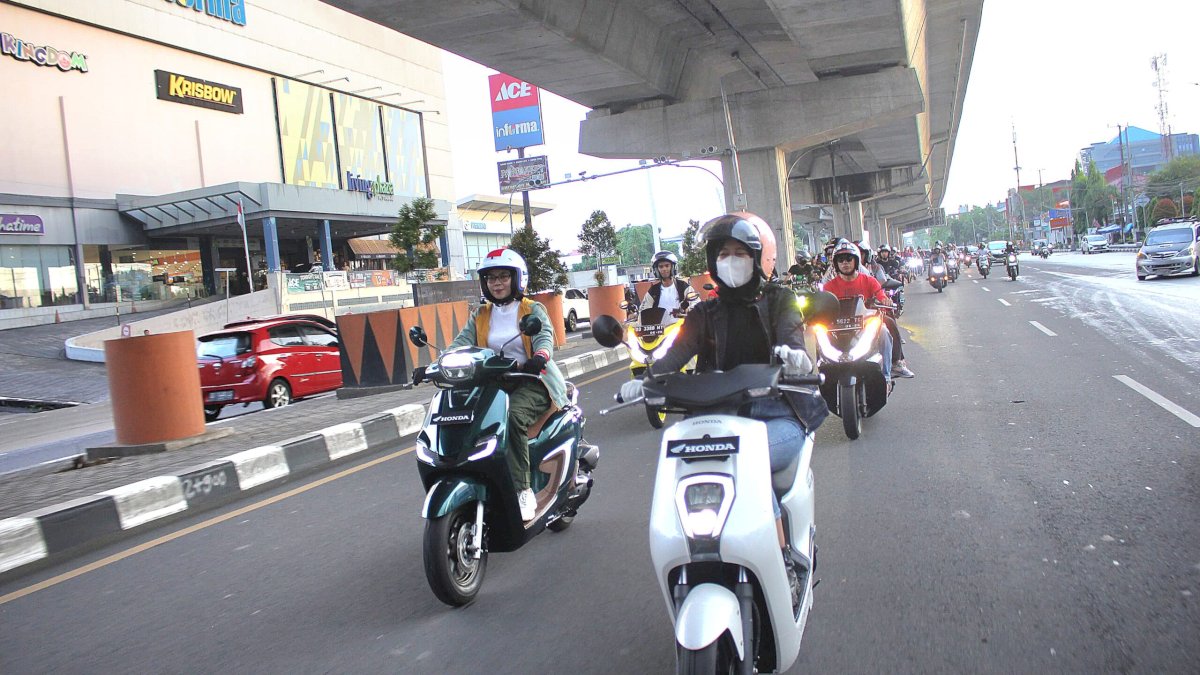 Asmo Sulsel Pererat Silaturahmi dan Tebar Kebaikan Lewat Honda Community Bikers Soleh