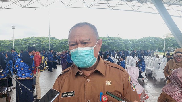 Kepala Badan Kepegawaian dan Pengembangan Sumber Daya Manusia (BKPSDM) Makassar Akhmad Namsum. Foto: Andi Baso Mappanyompa / Sulselsatu.com.