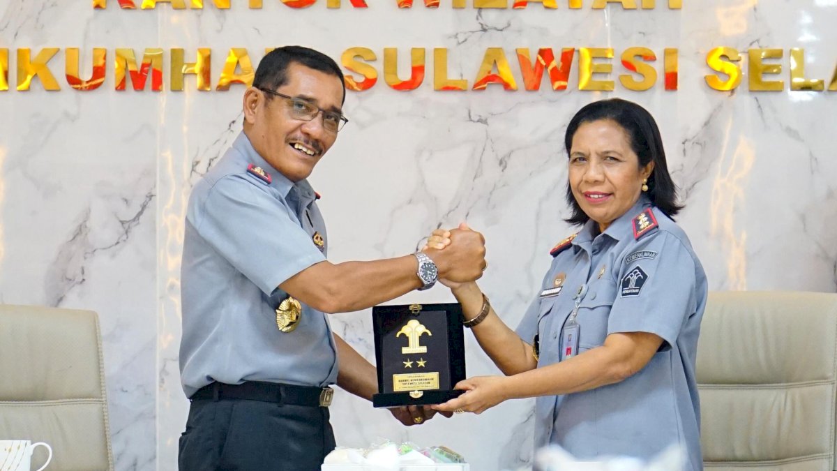 Kakanwil Kemenkumham Sulsel Terima Kunjungan Kakanwil NTT Bahas Pentingnya Kolektif Kolegial dalam Organisasi