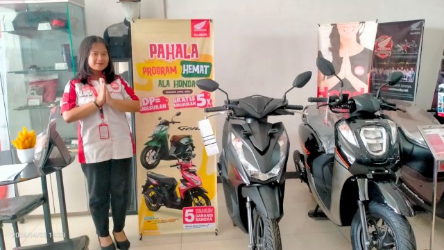Asmo Sulsel bagi pahala yaitu hemat ala Honda. Foto: Istimewa.