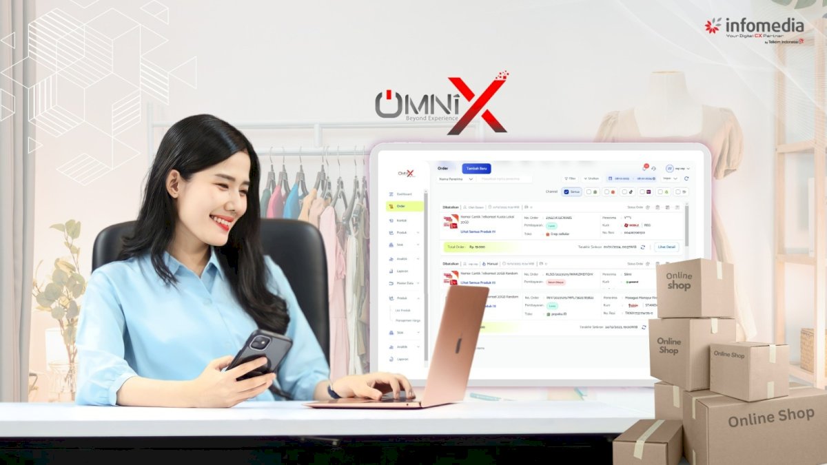 Telkom Bantu UKM Indonesia Kelola Bisnis di Marketplace Lewat aplikasi Omnix Commerce