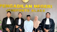 Didampingi Lembaga BBH Turatea, Terdakwa Kasus Pembunuhan di Jeneponto Divonis Lepas