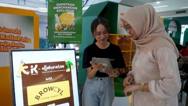 Pengunjung saat mengunjungi booth Kallafriends di Mal Ratu Indah. Foto: Istimewa.