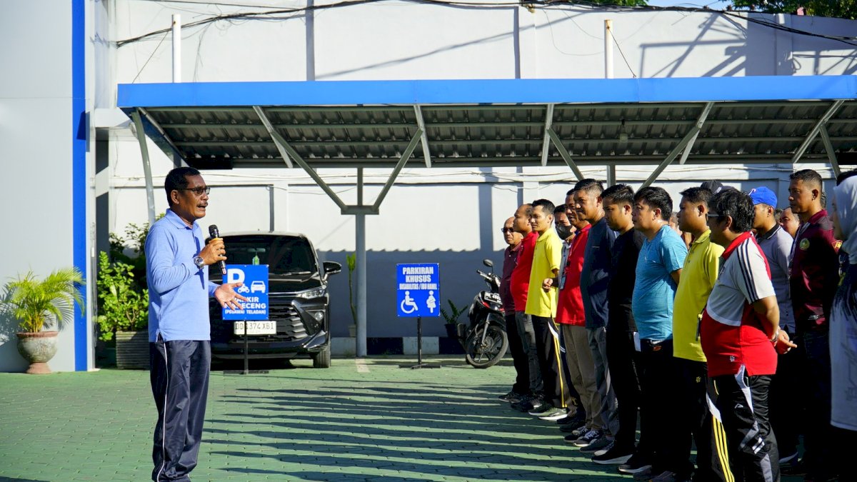 Tanamkan Sikap Disiplin, Pegawai Kanwil Kemenkumham Sulsel Dilatih PBB