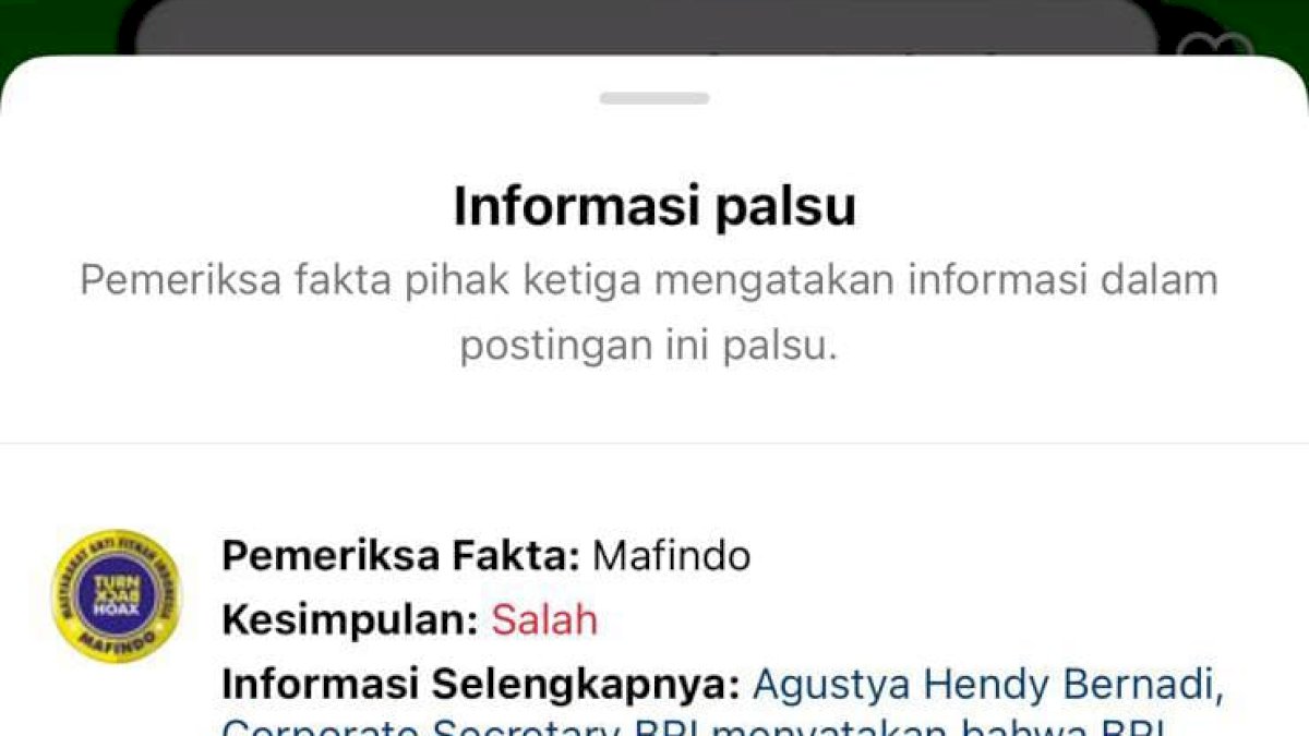 Video Uang Nasabah BRI Hilang Dipakai Bansos Dipastikan Hoaks