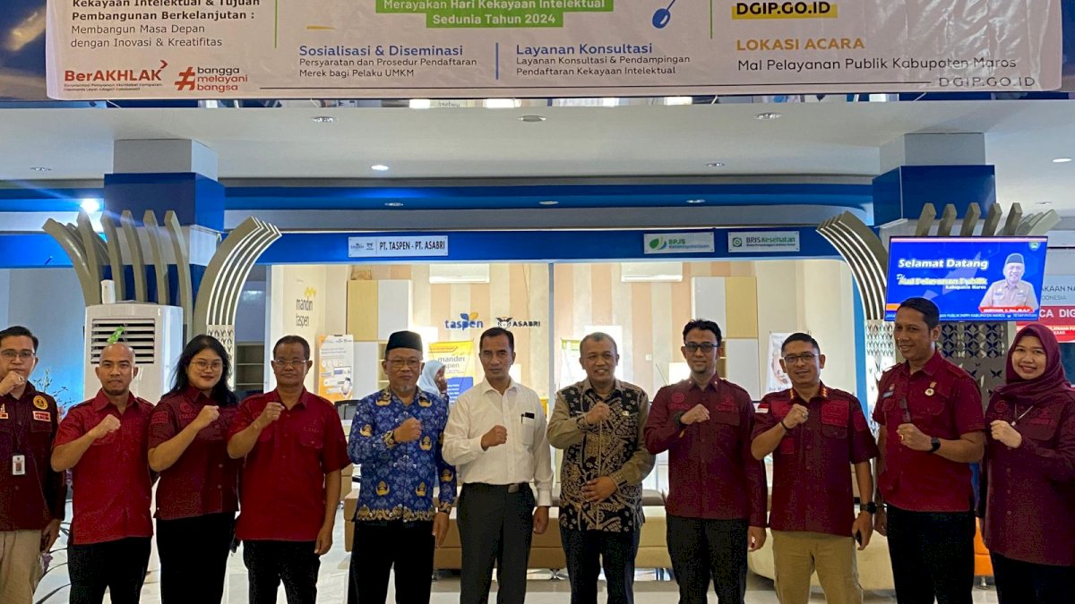 Meriahkan Hari Kekayaan Intelektual se-Dunia 2024, MIC Kanwil Kemenkumham Sulsel Hadir Menyapa Warga Maros