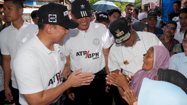 Pj Gubernur Sulsel mendampingi Menteri AHY saat Kunker ke Kabupaten Gowa. Ist