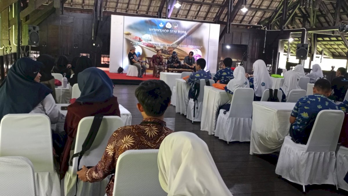 Tingkatkan Minat Melukis, UPT Benteng Somba Opu Adakan Seminar Workshop Bagi Puluhan Siswa