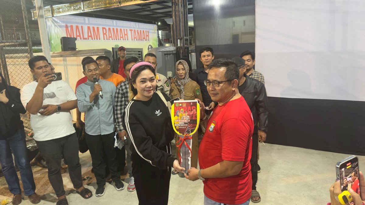 Berhadiah Sepeda Motor, Muhammad Fauzi Bersama Polres Luwu Utara Gelar Nobar Timnas U-23