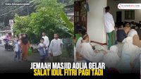 VIDEO: Jemaah Masjid Aolia Gelar Salat Idul Fitri Pagi Tadi