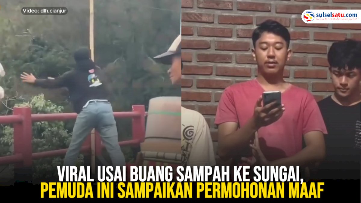 VIDEO: Viral Usai Buang Sampah ke Sungai, Pemuda Ini Sampaikan Permohonan Maaf