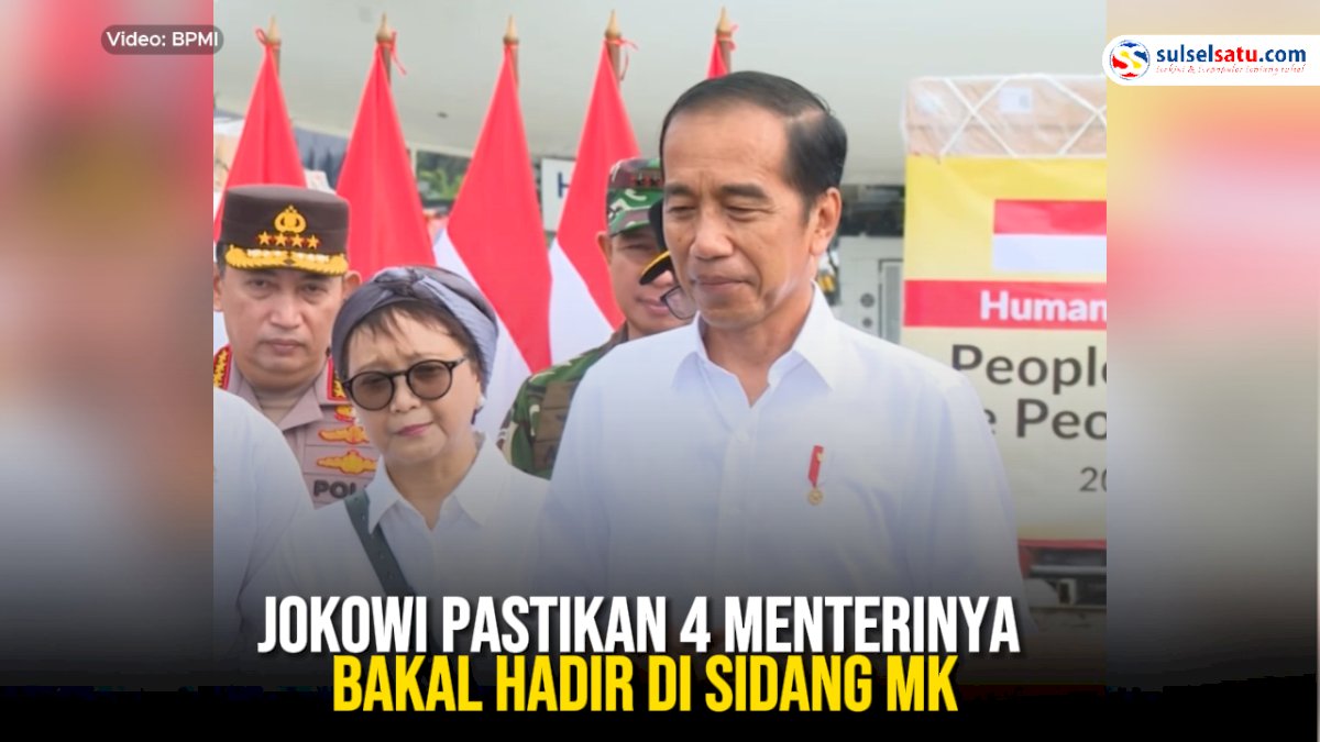 VIDEO: Jokowi Pastikan 4 Menterinya Bakal Hadir di Sidang MK