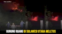 VIDEO: Gunung Ruang di Sulawesi Utara Meletus