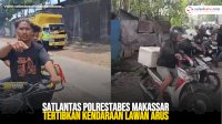 VIDEO: Satlantas Polrestabes Makassar Tertibkan Kendaraan Lawan Arus